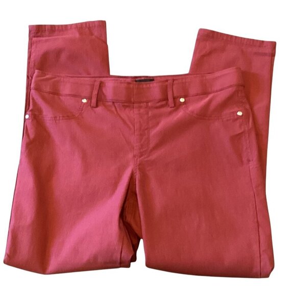 Simply Emma Stretch Pants Plus Sz 18W Burgundy Red #94M - Picture 3 of 7